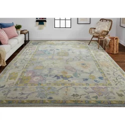 Feizy Karina Oushak 6791F Grey Area Rug