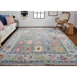 Feizy Karina Oushak 6792F Grey Area Rug