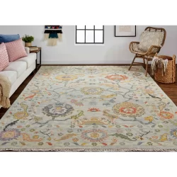 Feizy Karina Oushak 6793F Grey Area Rug