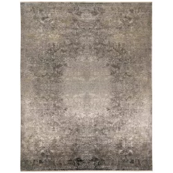 Alternative view of Feizy Sarrant Abstract 3964F Grey Area Rug