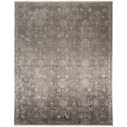 Alternative view of Feizy Sarrant Ornamental 3965F Grey Area Rug