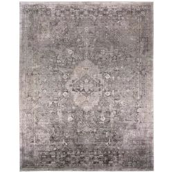 Alternative view of Feizy Sarrant Ornamental 3966F Grey Area Rug