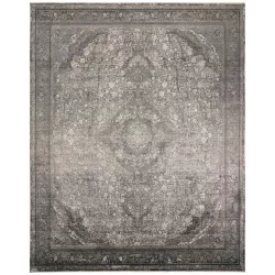 Alternative view of Feizy Sarrant Medallion 3967F Grey Area Rug