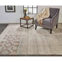 Feizy Payton Geometric 6495F Ivory Area Rug