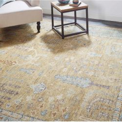 Feizy Carrington Ornamental 6501F Gold Area Rug