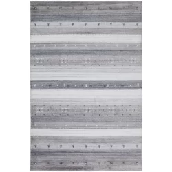 Feizy Legacy Stripes 6576F Grey Area Rug