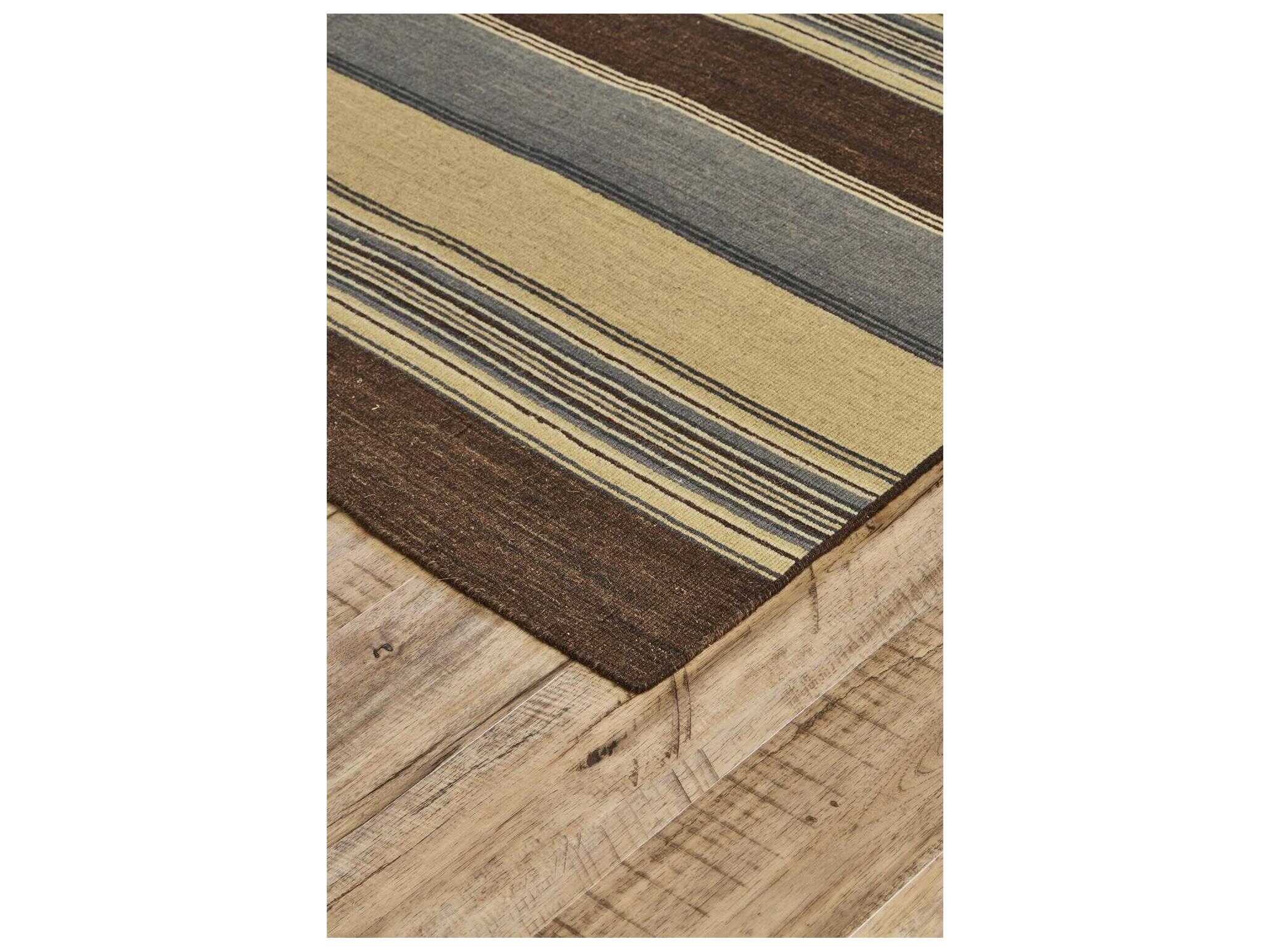 Feizy Silva Stripes I0498 Brown Area Rug - Image 4