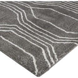 Alternative view of Feizy Hansel Geometric I8036 Grey Area Rug