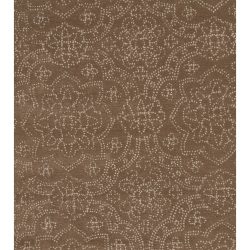 Feizy Modern Family Geometric Floral I8044 Tan Area Rug