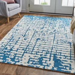Feizy Dineen Crosshatch I8040 Ivory Area Rug