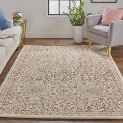 Feizy Modern Family Geometric Floral I8044 Grey Area Rug