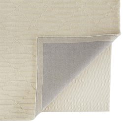 Alternative view of Feizy Basse Linear I8022 Ivory Area Rug