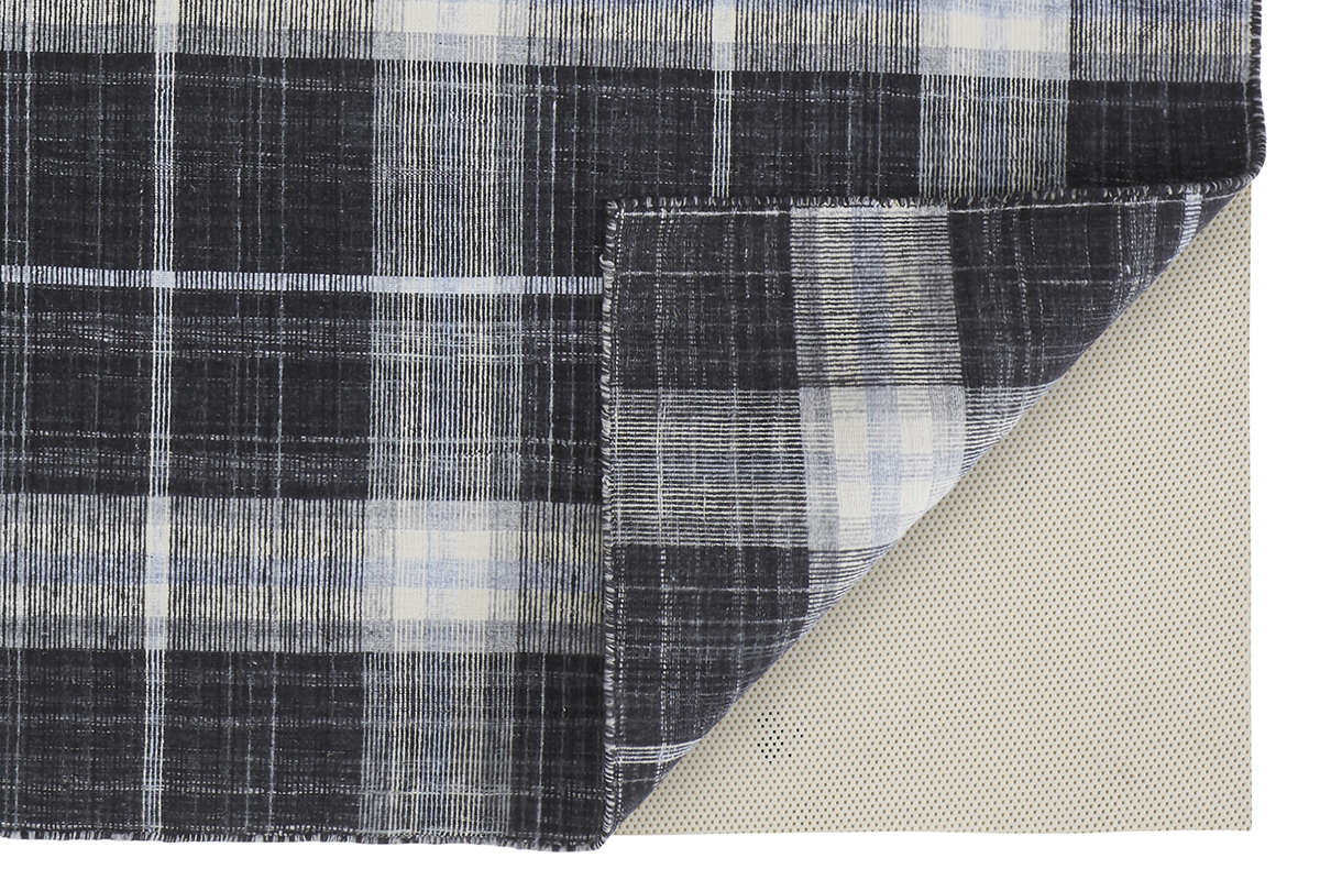 Feizy Jemma Plaid I8049 Black Area Rug - Image 3