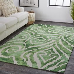Feizy Camila Ikat I8061 Green Area Rug