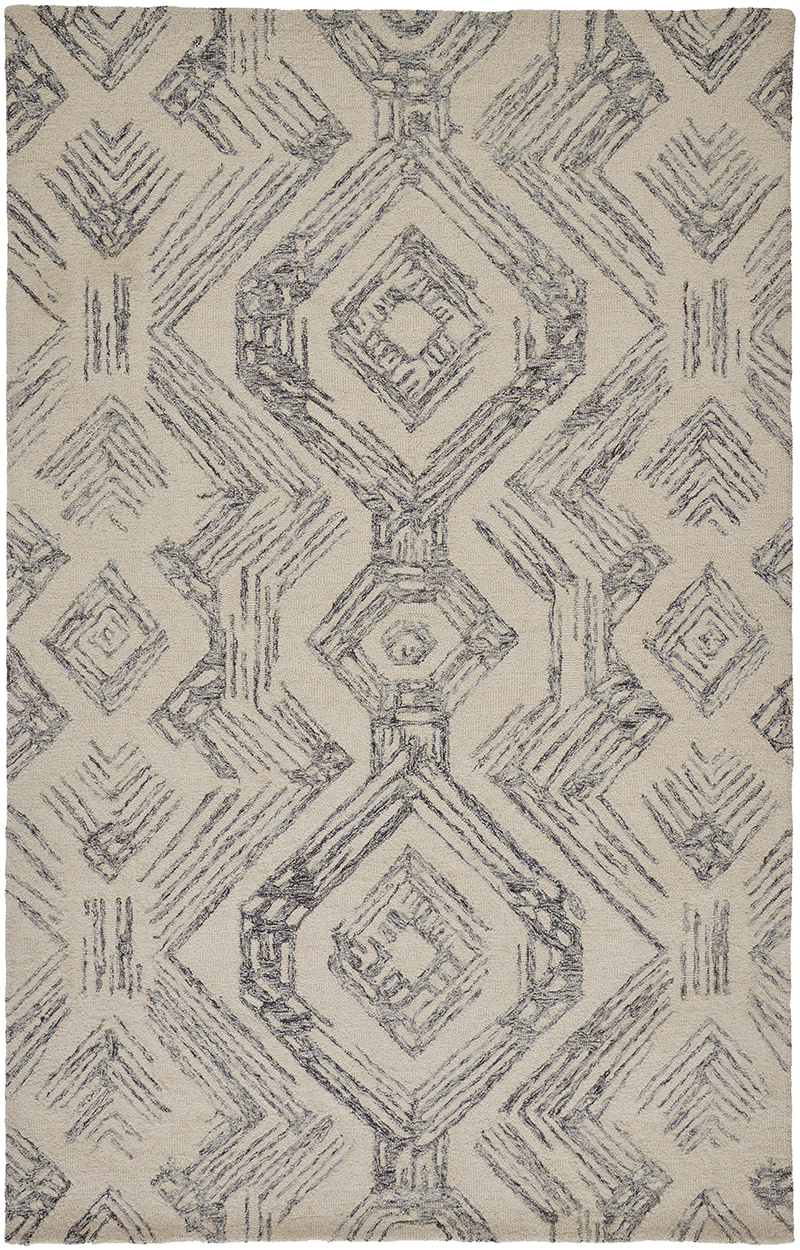 Feizy Helen Geometric I8062 Ivory Area Rug