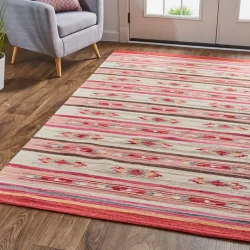 Feizy Bode Serape I0759 Red Area Rug