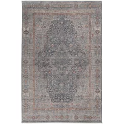Alternative view of Feizy Marquette Abstract 3778F Grey Area Rug