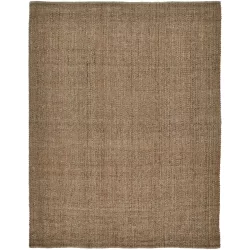 Alternative view of Feizy Naples Solid Color 0751F Brown Area Rug