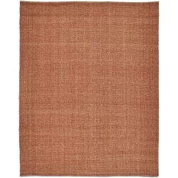 Alternative view of Feizy Naples Solid Color 0751F Rust Area Rug