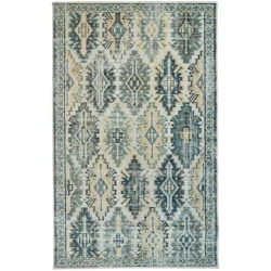 Alternative view of Feizy Nolan Distressed 39C8F Blue Area Rug