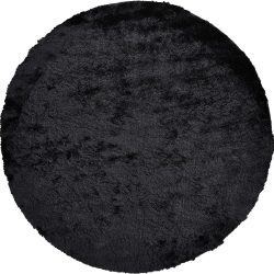 Alternative view of Feizy Indochine Solid Color 4550F Black Area Rug