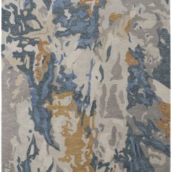 Alternative view of Feizy Everley Abstract 8645F Grey Area Rug