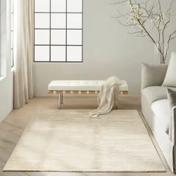Feizy Basse Linear I8022 Ivory Area Rug