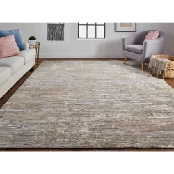 Feizy Conroe Distressed 6822F Brown Area Rug