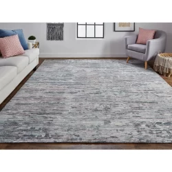 Feizy Conroe Distressed 6823F Purple Area Rug