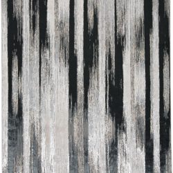 Alternative view of Feizy Micah Abstract 3338F Black Area Rug