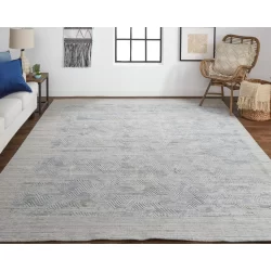 Feizy Elias Abstract 6889F Blue Area Rug