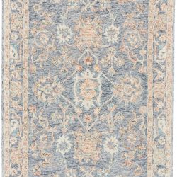 Alternative view of Feizy Rhett Ornamental I8070 Blue Area Rug