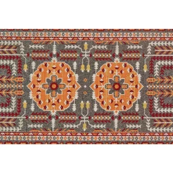 Alternative view of Feizy Foster Geometric 3754F Orange Area Rug