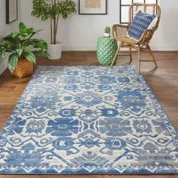Feizy Foster Ornamental 3758F Beige Area Rug