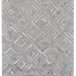Feizy Fannin Geometric 0754F Grey Area Rug