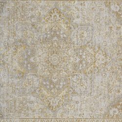 Feizy Aura Medallion 3734F Gold Area Rug