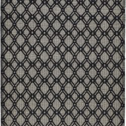 Alternative view of Feizy Phoenix Geometric 0808F Black Area Rug