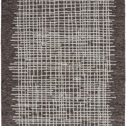Alternative view of Feizy Maddox Crosshatch 8630F Brown Area Rug