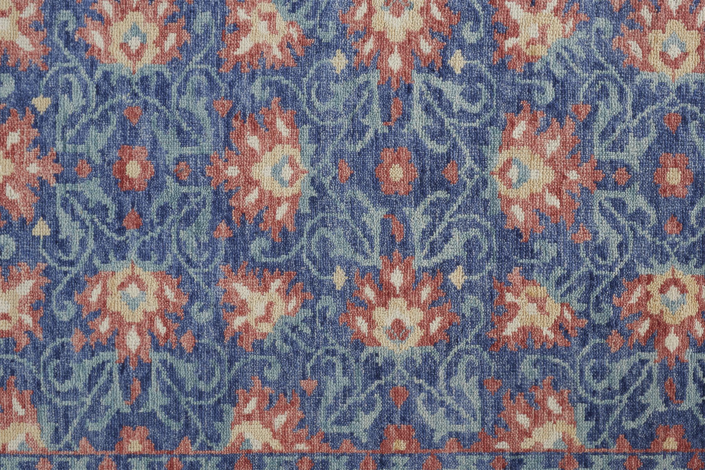 Feizy Beall Ornamental 6713F Blue Area Rug