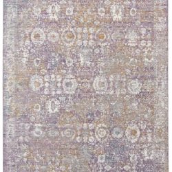 Feizy Cecily Distressed 3587F Purple Area Rug