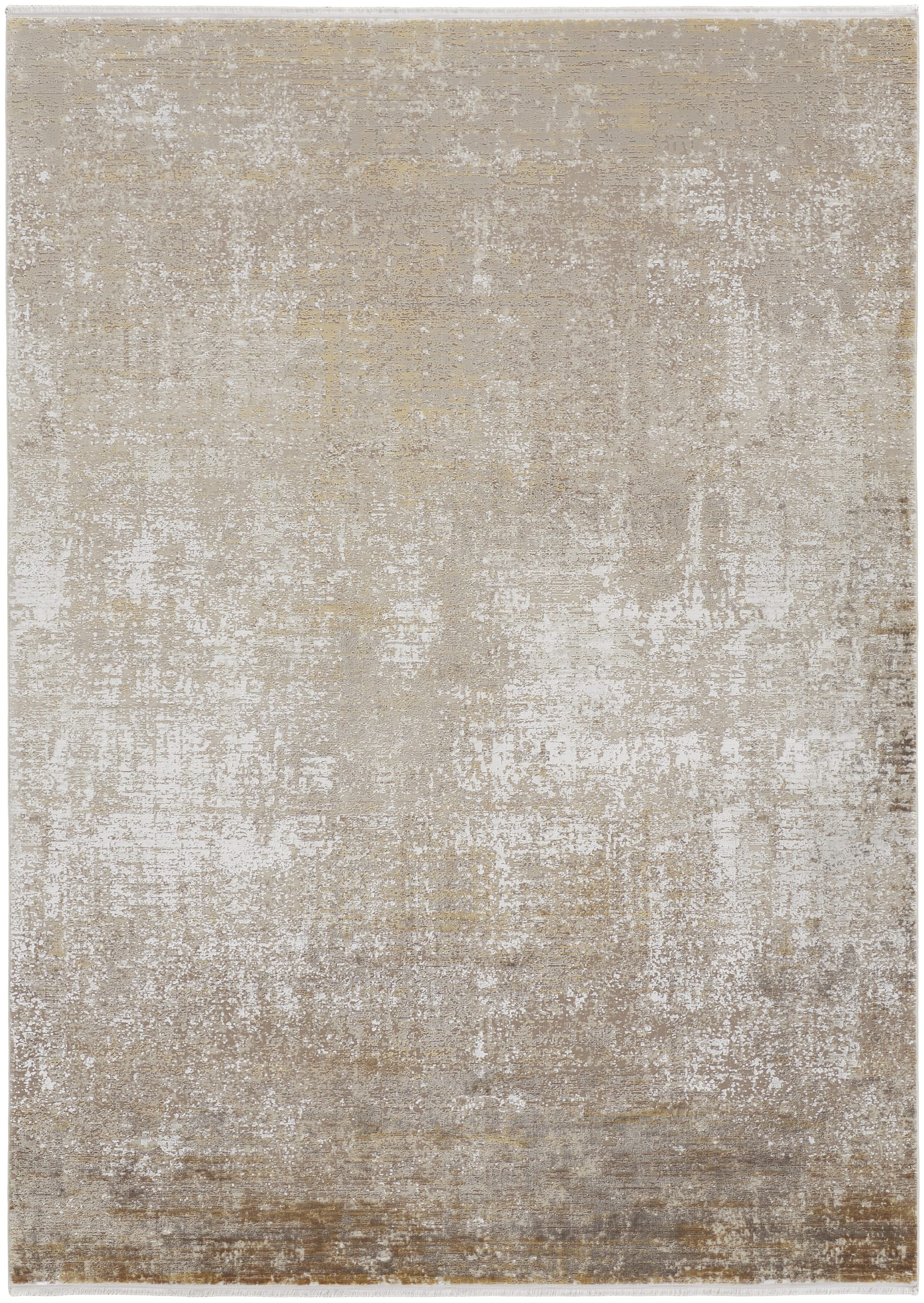 Feizy Cadiz Abstract 39FWF Taupe Area Rug - Image 2