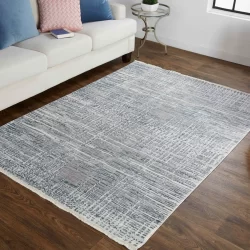 Feizy Kyra Distressed 3853F Grey Area Rug