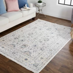 Feizy Kyra Ornamental 3854F Ivory Area Rug
