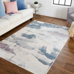 Feizy Kyra Abstract 3857F Blue Area Rug