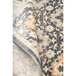 Alternative view of Feizy Kyra Ornamental 3858F Blue Area Rug