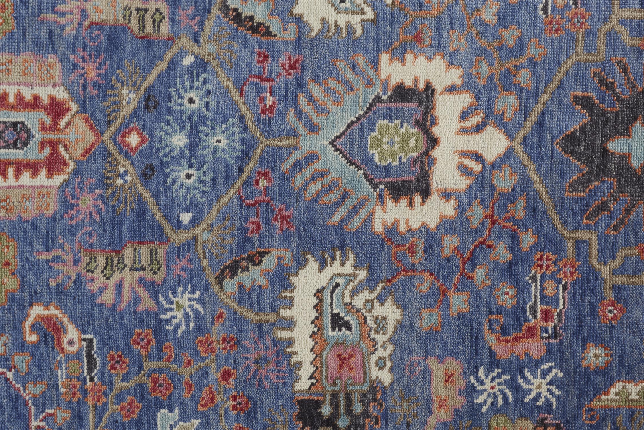 Feizy Beall Ornamental 6708F Blue Area Rug