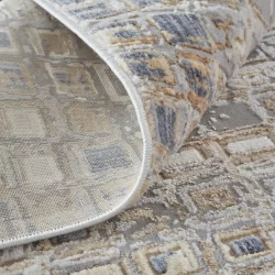Alternative view of Feizy Laina Mosaic 39G0F Grey Area Rug