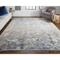 Feizy Laina Abstract 39G7F Ivory Area Rug