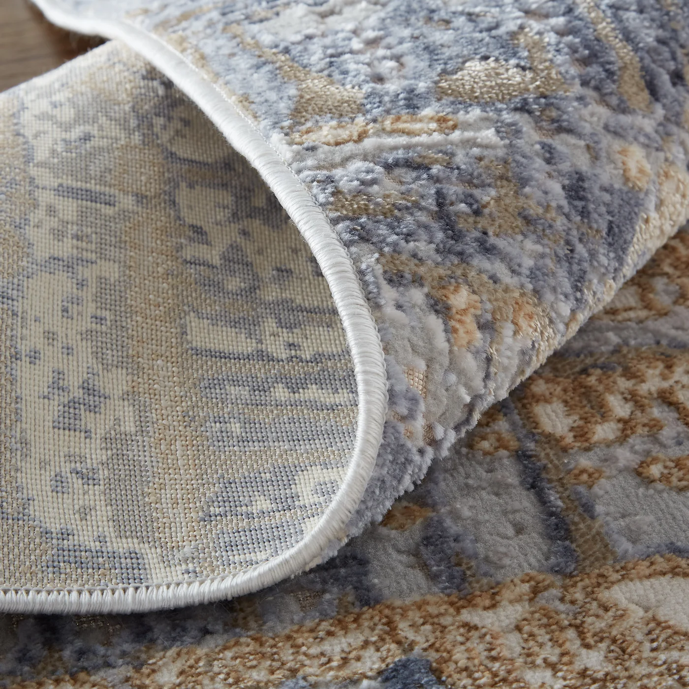 Feizy Laina Abstract 39G9F Tan Area Rug - Image 2