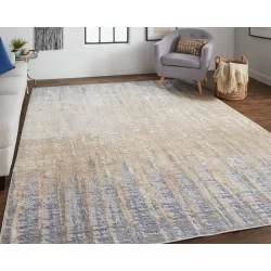 Feizy Laina Abstract 39G9F Tan Area Rug